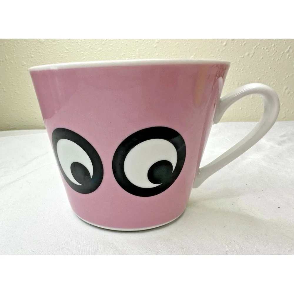 IKEA Walter Van Beirendonck Mug Pink Eyes Ceramic Made Poland RARE